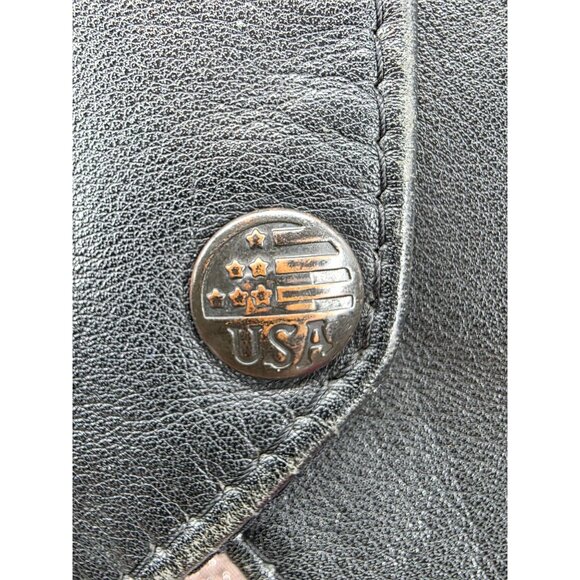 Classic Leather USA Made Black Vest M - Picture 6 of 9